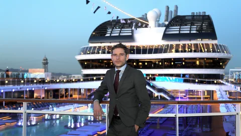 Fernando Pacheco a bordo de MSC Grandiosa