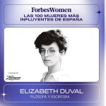 Forbes incluye a Elizabeth Duval en la lista de las 100 mujeres más influyentes de España