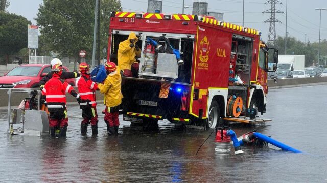 Las fuertes lluvias en la región provocan incidentes y la intervención de los Bomberos