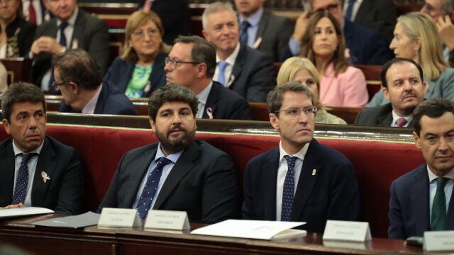 MURCIA.-VÍDEO: López Miras advierte que la amnistía "elimina de un plumazo la igualdad" y CCAA como Murcia pagarán "la fiesta"