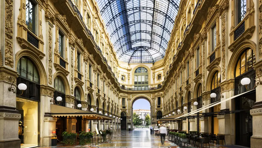 Zona de compras en Milán