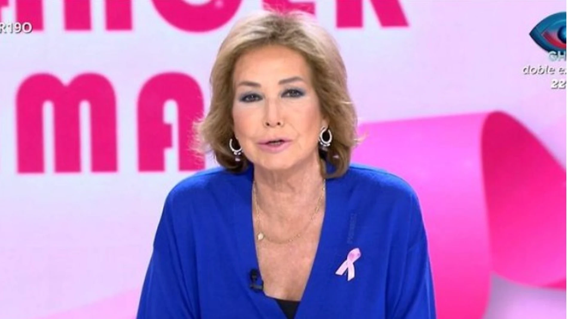 Ana Rosa Quintana hablando sobre el cáncer de mama en "TardeAR"