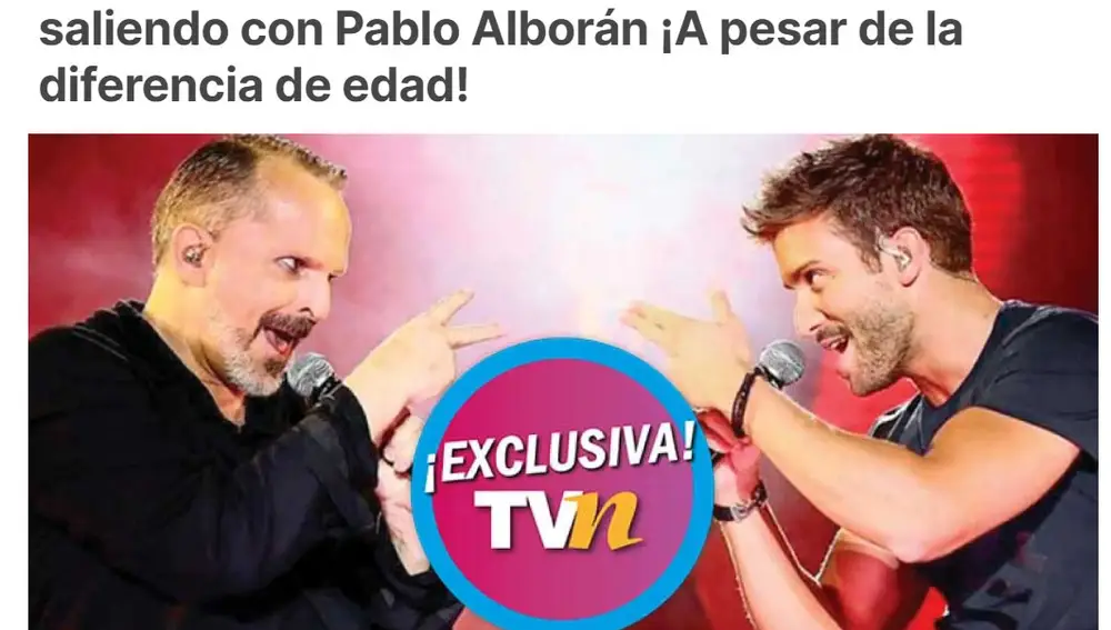 Imagen de la noticia de Miguel Bosé y Pablo Alborán