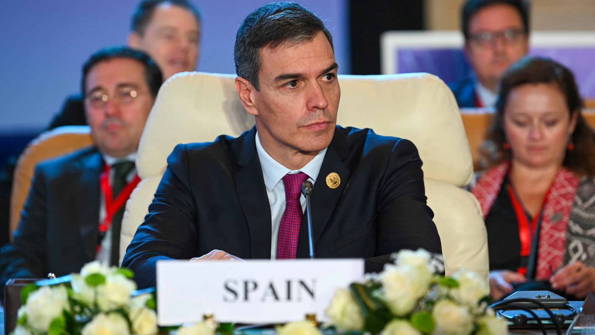 El presidente del Gobierno, Pedro Sánchez, participa en la Cumbre de la Paz de El Cairo