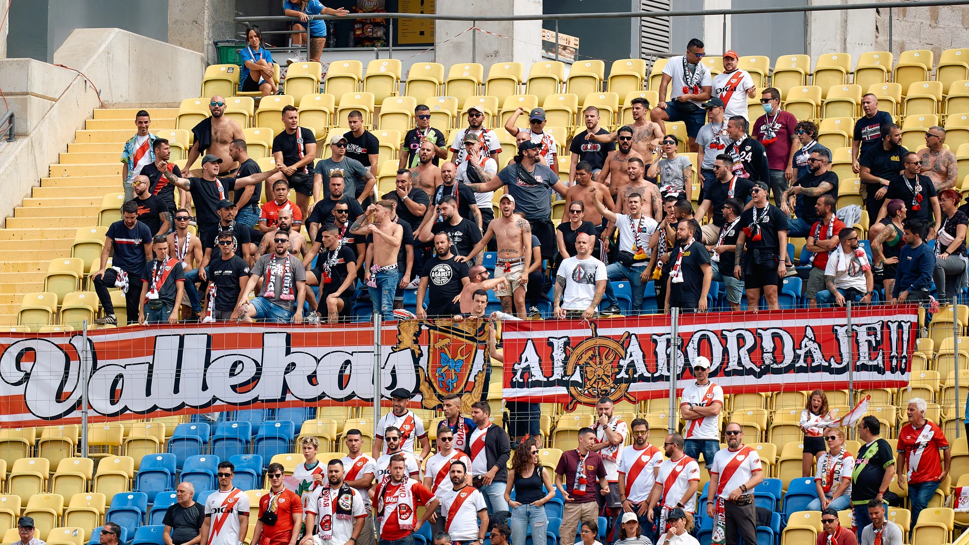 Supporters of Rayo Vallecano are seen during the Spanish league, La Liga EA Sports, football match played between UD Las Palmas and Rayo Vallecano at Estadio Gran Canaria on October 22, 2023, in Las Palmas de Gran Canaria, Spain. AFP7 22/10/2023 ONLY FOR USE IN SPAIN