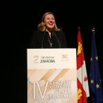 Isabel Blanco durante su participación en el Congreso Internacional de Silver Economy