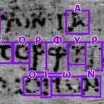 Papiro carbonizado de hace 2.000 años