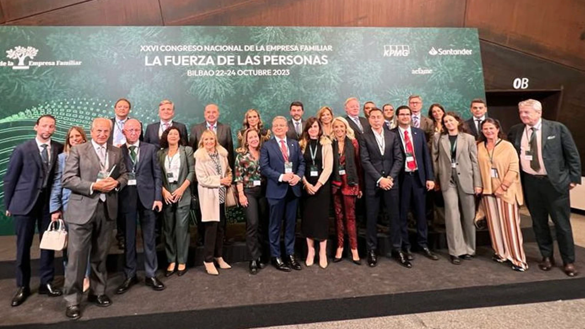 Empresarios de Castilla y León participantes en el XXVI Congreso Nacional de la Empresa Familiar que se celebra en Bilbao