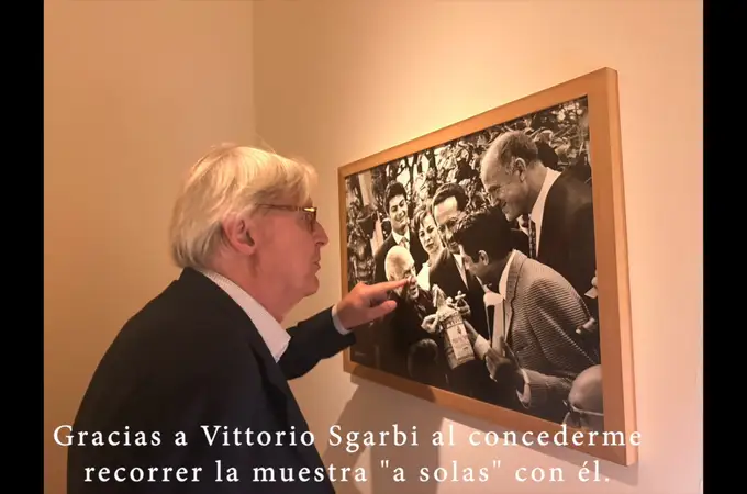 Recorrido con Vittorio Sgarbi, Subsecretario de Cultura de Italia, la muestra 