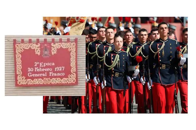 La denuncia por un tapiz de Franco presente en la jura de bandera de la Princesa Leonor llega hasta el Congreso 