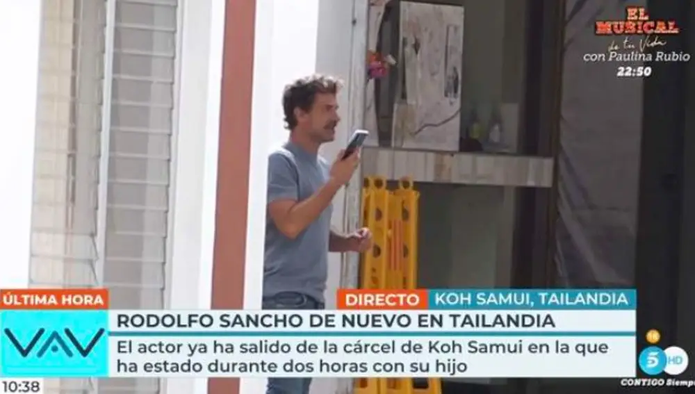 Rodolfo Sancho en la prisión de Koh Samui