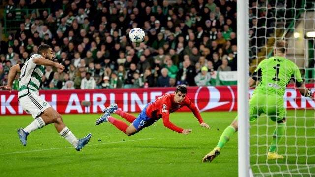 Morata anota el empate a dos ante el Celtic