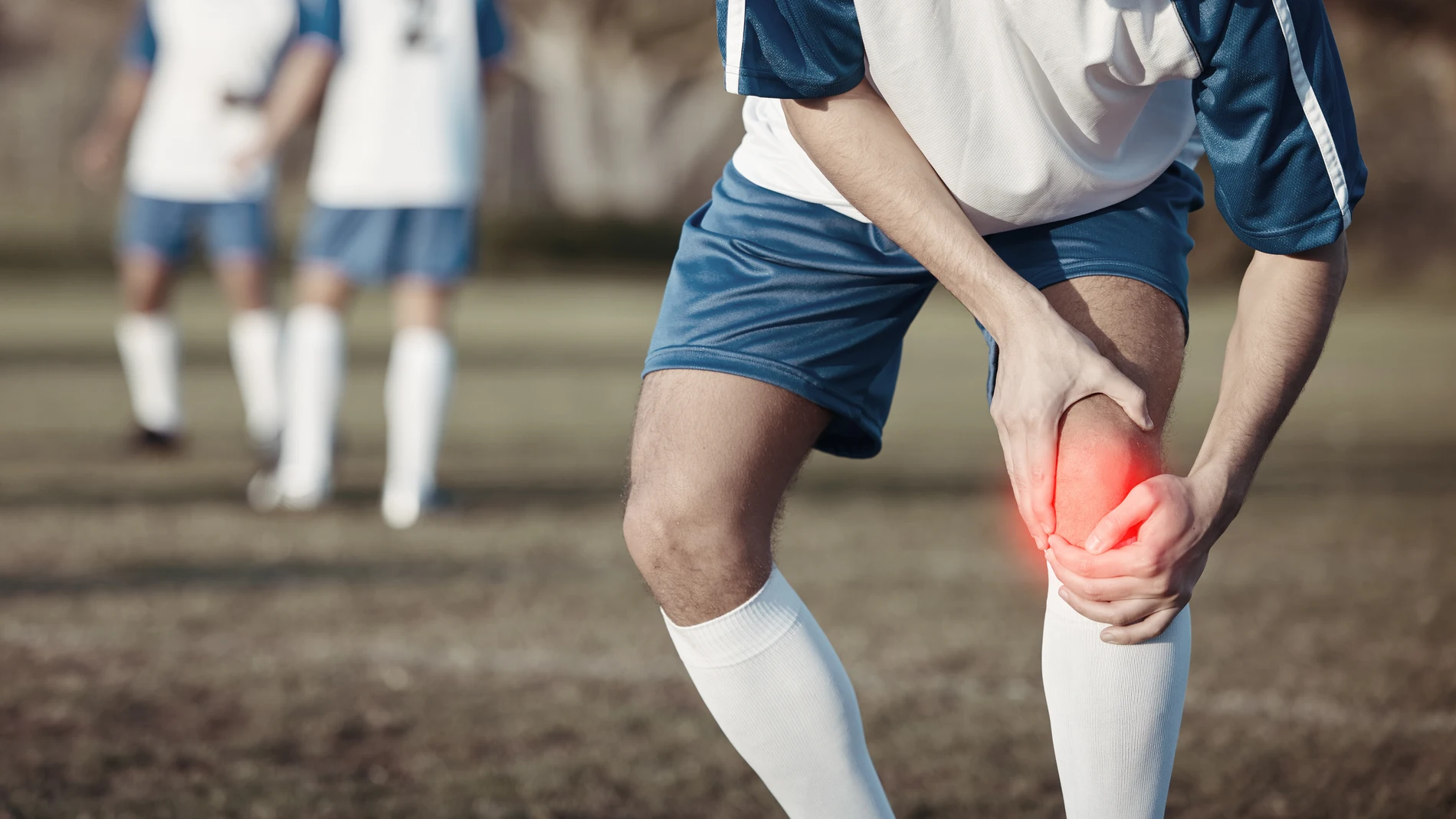 Artrosis de rodilla jugando al fútbol