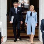 Robert fico tras el primer Consejo de Ministros del nuevo Gobierno eslovaco