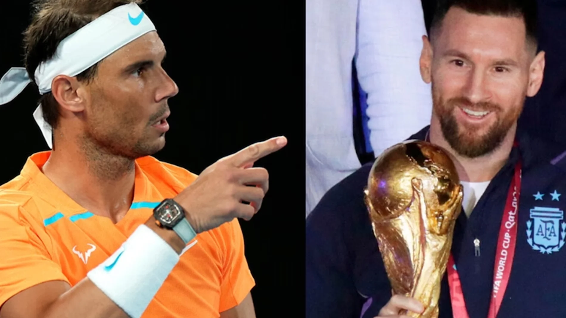 Rafa Nadal y Leo Messi