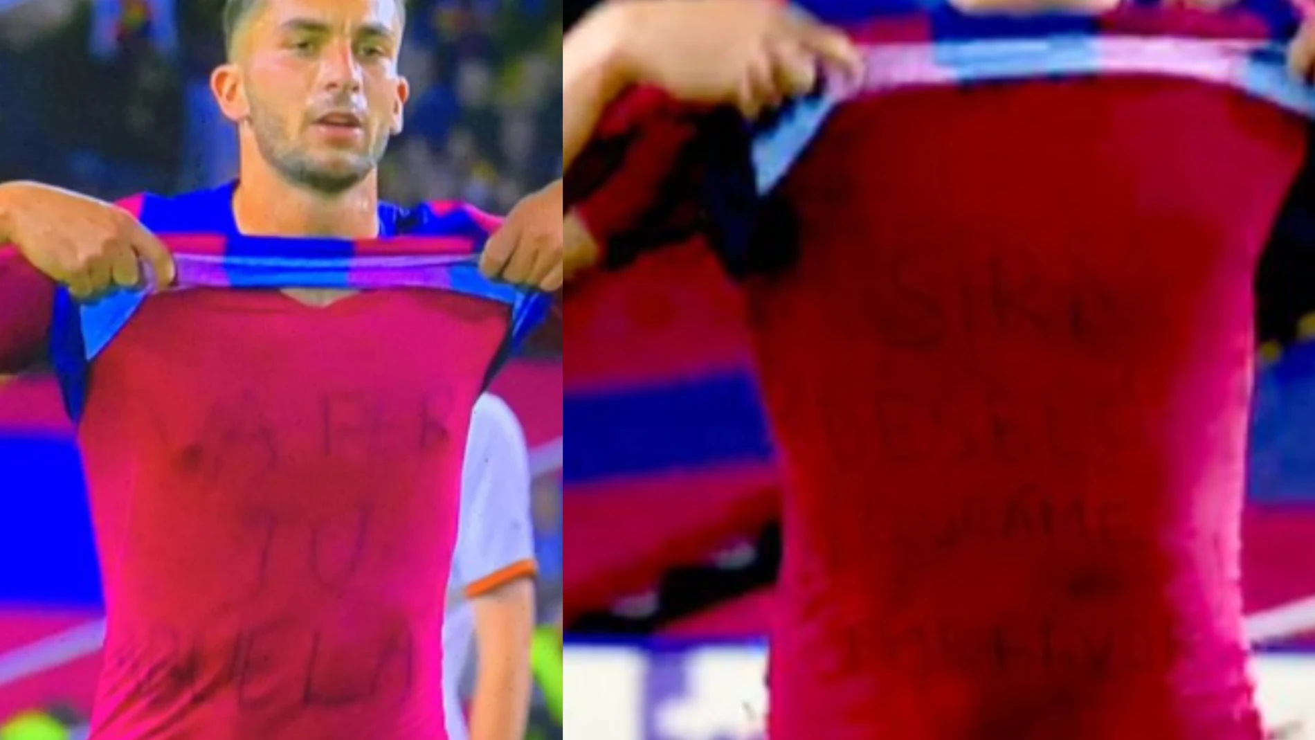 El mensaje real de Ferrán Torres junto a la imagen "fake"