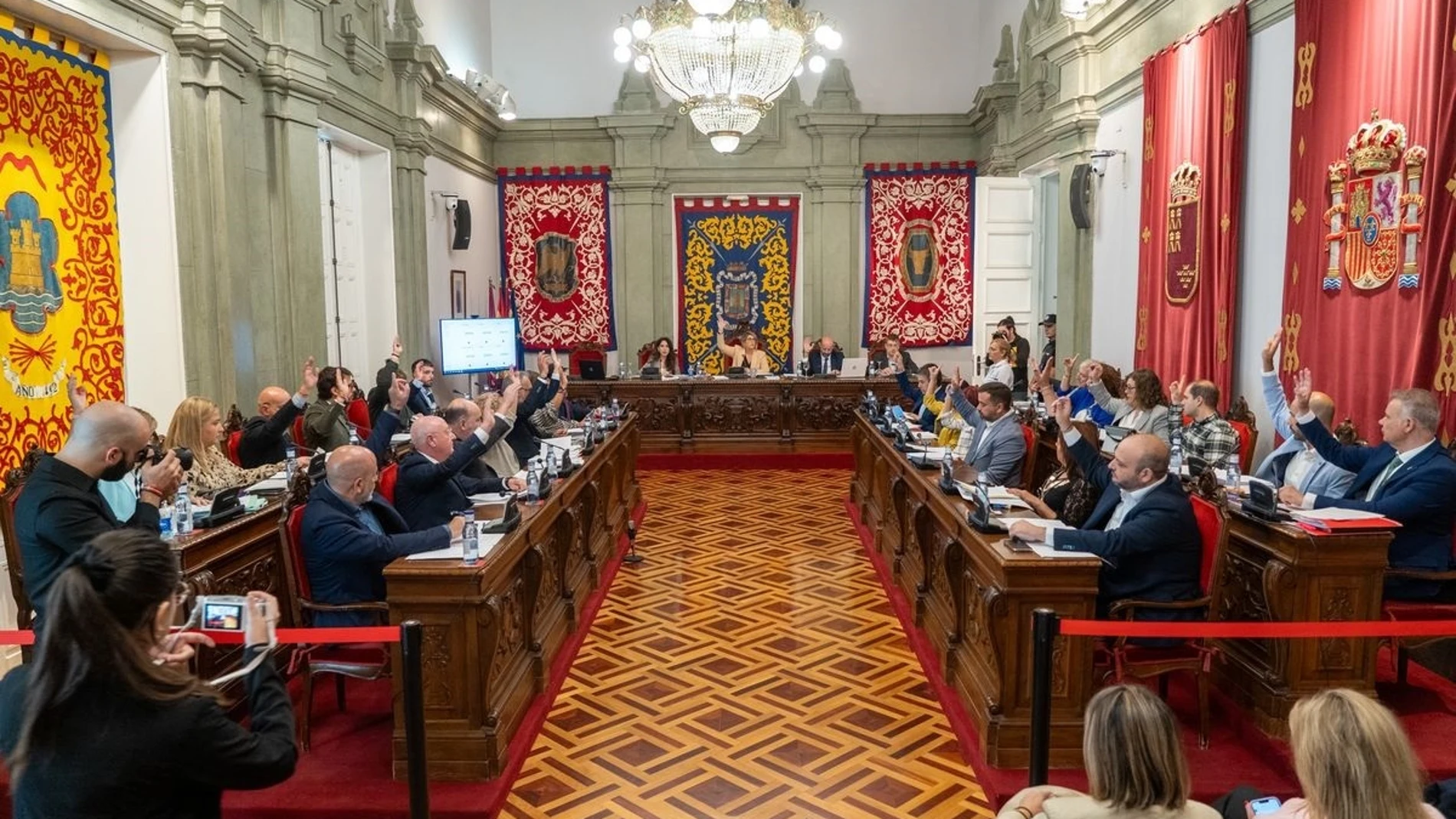 Imagen del plenon del Ayuntamiento de Cartagena