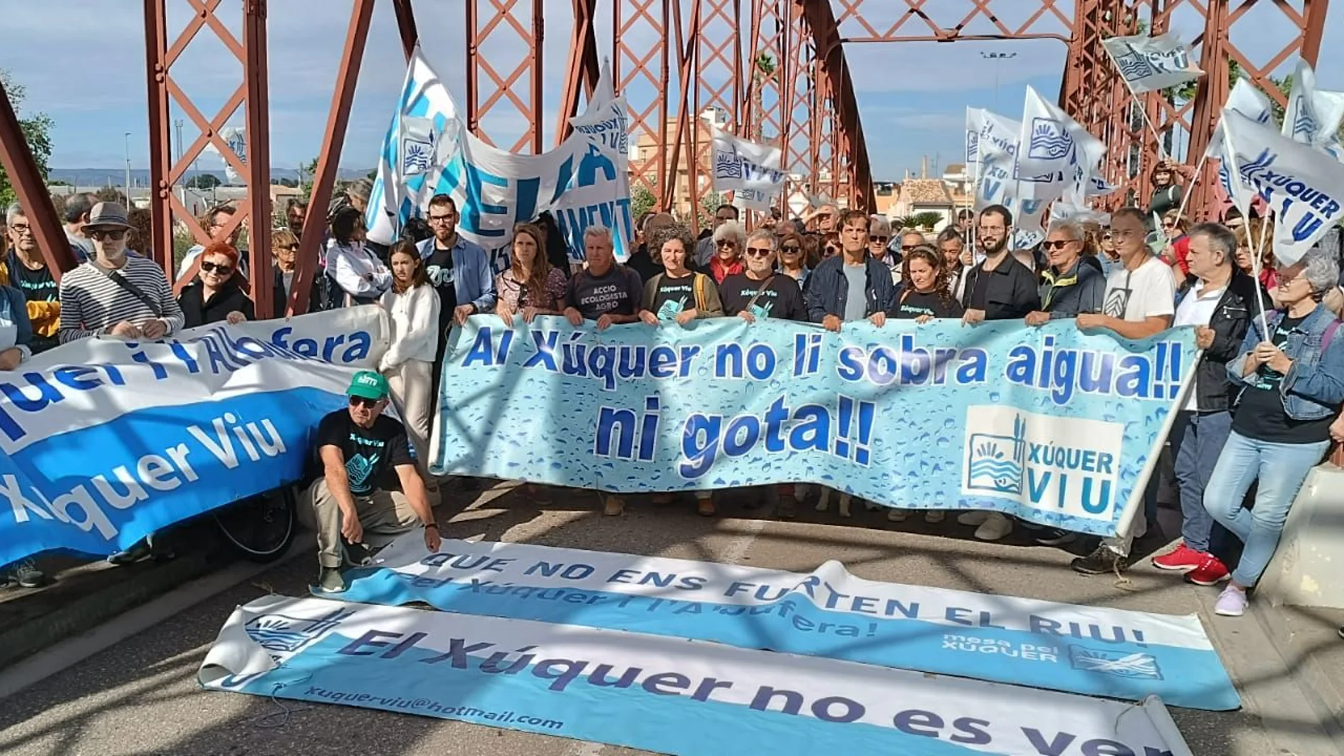 Manifestación contra el trasvase del Júcar- Vinalopó