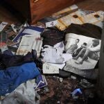 Personal belongings inside a ruined house in Kibbutz Beeri, near the border with Gaza in southern Israel , 25 October 2023, where at least 130 Kibbutz members where killed by Hamas as militants launched an attack against Israel from the Gaza Strip on 07 October. 