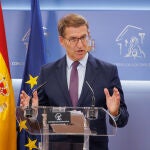 Feijóo pide a Sánchez que someta la amnistía "a la decisión de todos los españoles y no solo al aplauso" del PSOE