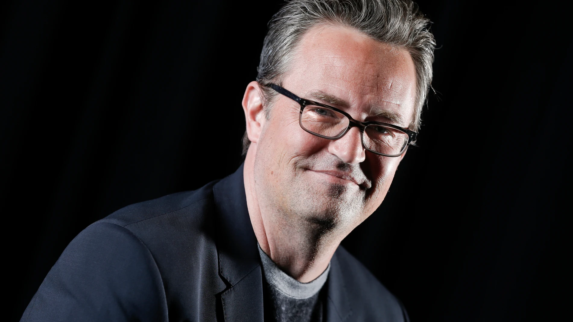 File - Matthew Perry poses for a portrait on Feb. 17, 2015, in New York. Perry, who starred Chandler Bing in the hit series “Friends,” has died. He was 54. The Emmy-nominated actor was found dead of an apparent drowning at his Los Angeles home on Saturday, according to the Los Angeles Times and celebrity website TMZ, which was the first to report the news. Both outlets cited unnamed sources confirming Perry’s death. His publicists and other representatives did not immediately return messages ...