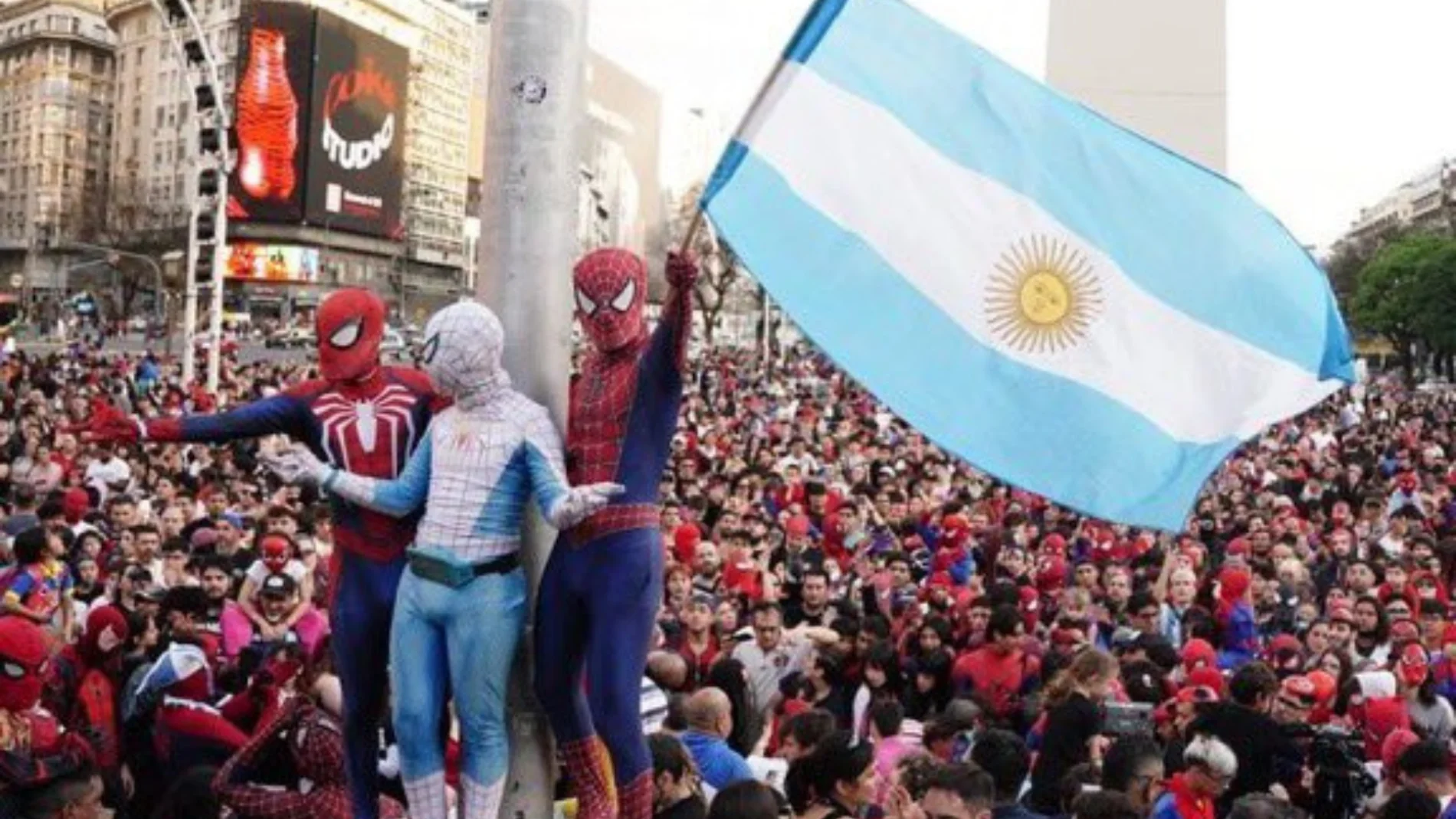 Argentina rompe el Récord Mundial de Spidermans