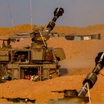 Israeli forces stationed along the border with Gaza