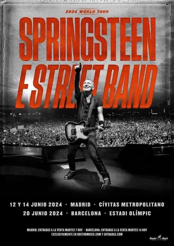 CATALUNYA.-Bruce Springsteen actuará en Madrid y Barcelona en junio de 2024 en una nueva gira europea