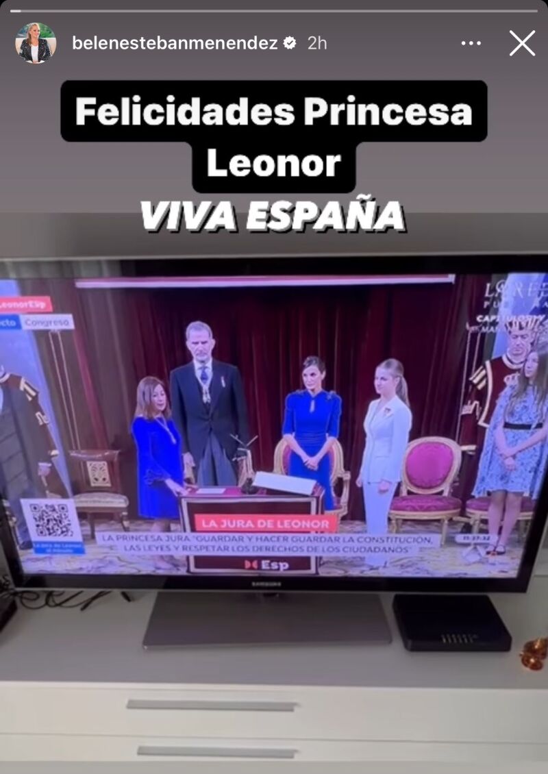 La felicitación de Belén Esteban a la Princesa Leonor por el día de su 18 cumpleaños