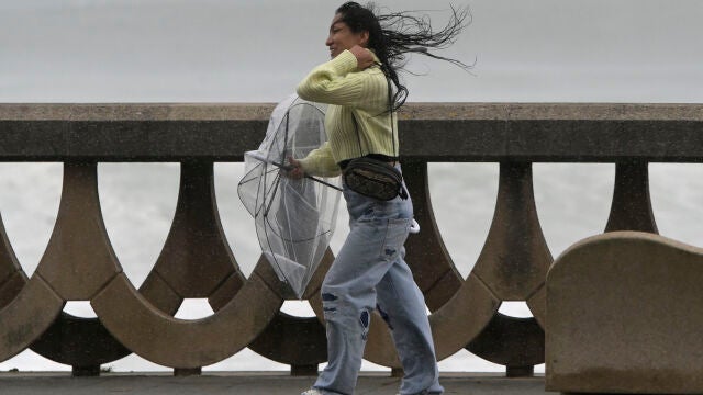 Temporal de viento y lluvia en España