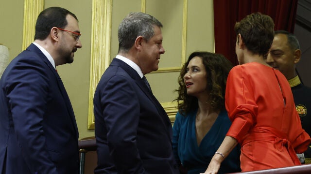 Isabel Díaz Ayuso en la jura de la Constitución de Leonor en el Congreso.