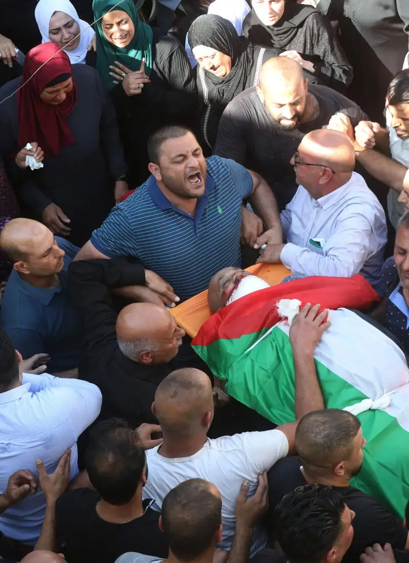Funeral of Palestinian elderly killed in West Bank