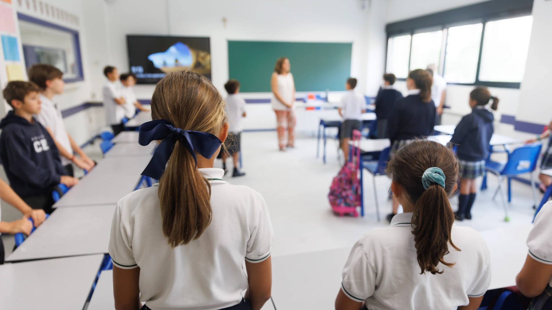 Imagen de un colegio de Madrid