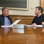 El vicepresidente primero de la Diputación de Zamora, Víctor López de la Parte, se reúne con el alcalde Javier Aguado Hernández
