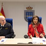 Robles visita el mando de operaciones (MOPS) de Pozuelo de Alarcón (Madrid) 