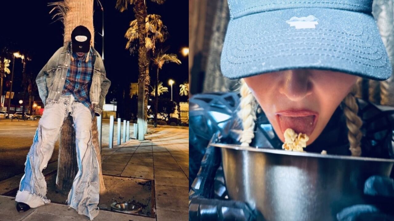 Madonna pasea por las calles de Barcelona antes de su concierto