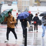 Precipitaciones y vientos fuertes en Madrid