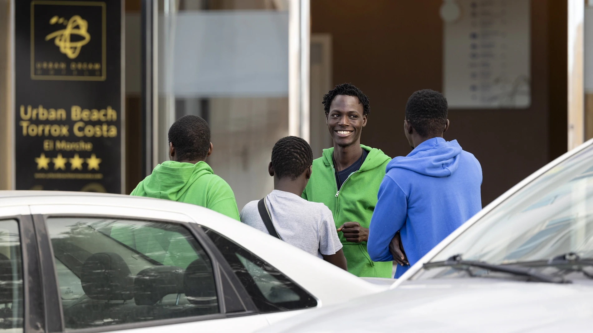 Inmigrantes alojados en Torrox (Málaga)