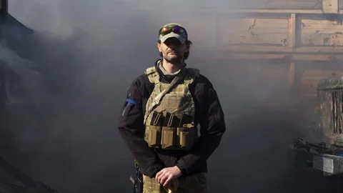 El francotirador Christopher Perryman, veterano del Ejército británico