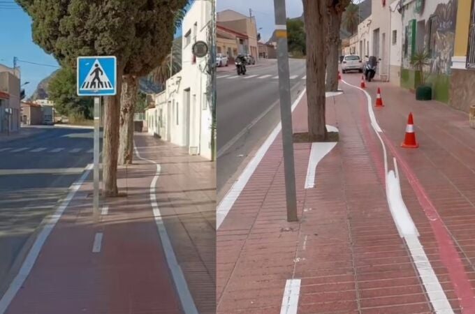 Carril bici viral de Callosa de Segura (Alicante)