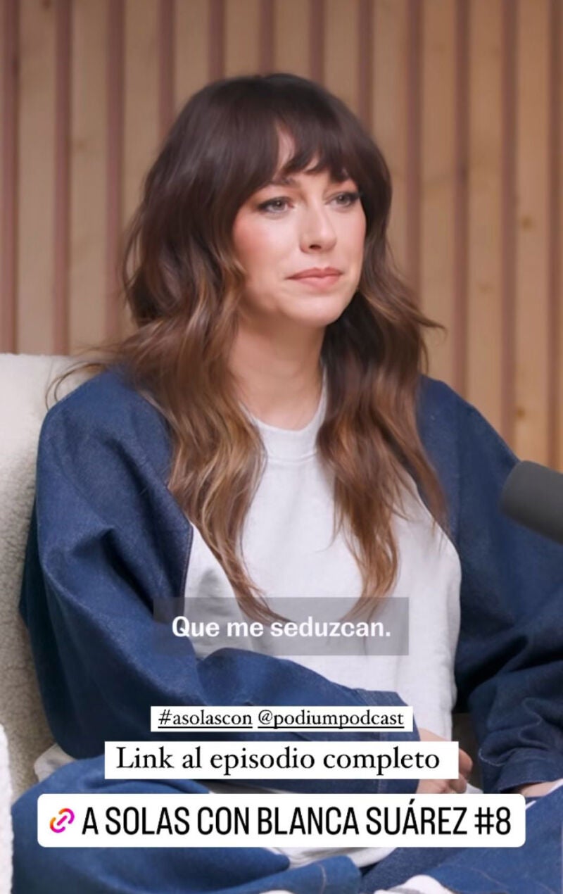 Blanca Suárez durante la entrevista