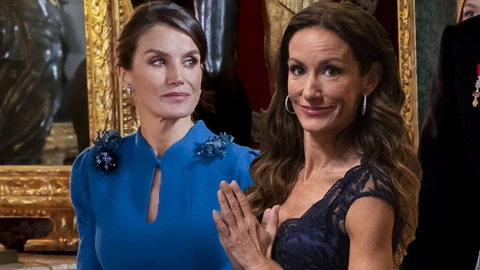 Reina Letizia y Telma Ortiz