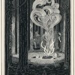 Una ilustración que realizó Tolkien para "El Hobbit"