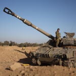 Israeli army on the Gaza border