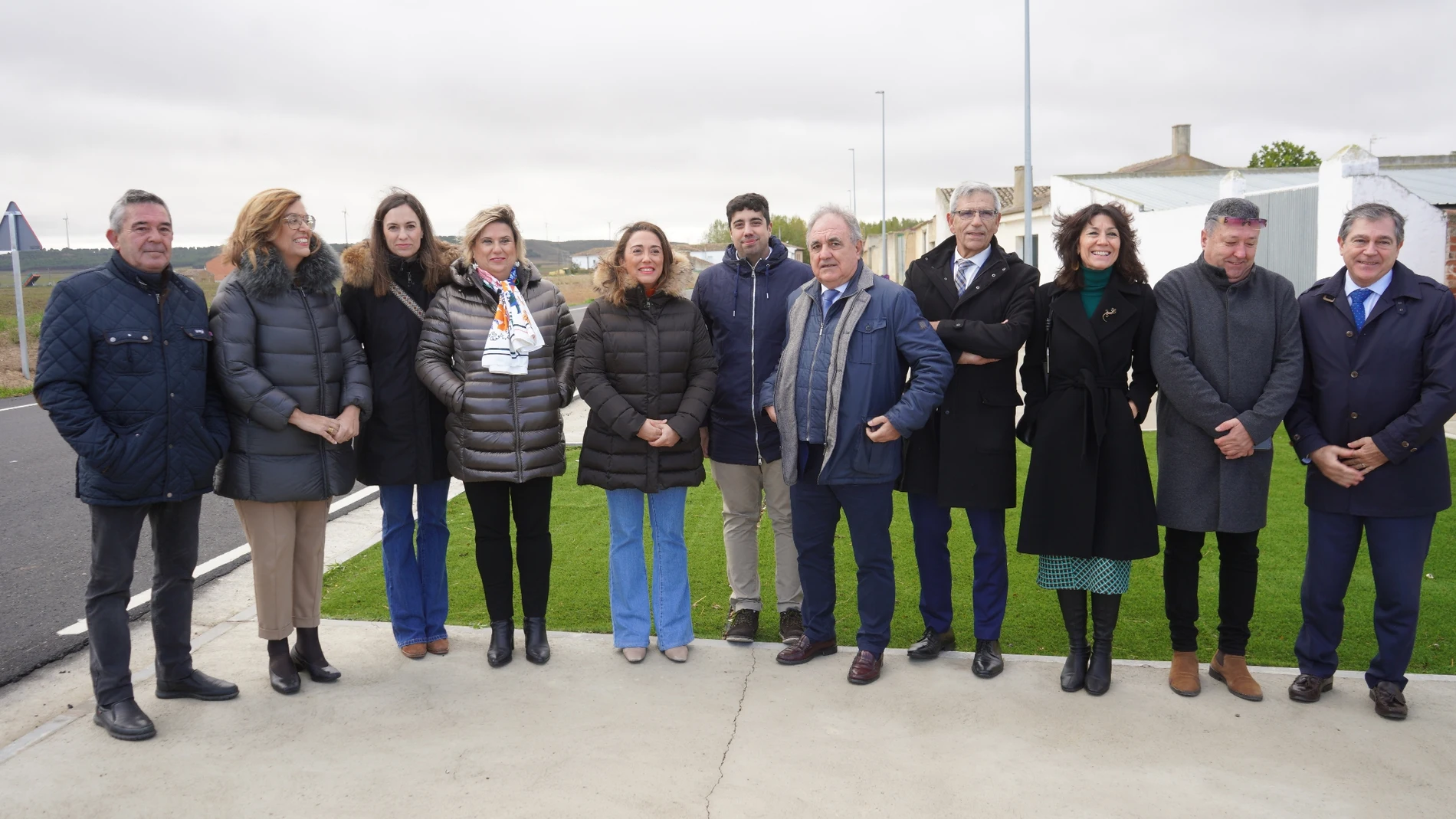 González Corral visita las obras en la carretera CL-612 en la provincia de Palencia