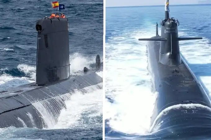 El S-81 y el S-71, dos generaciones de submarinos separados por 40 años de diferencias, frente a frente