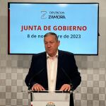 El presidente de la Diputación de Zamora, Javier Faúndez, presenta los acuerdos de la Junta de Gobierno