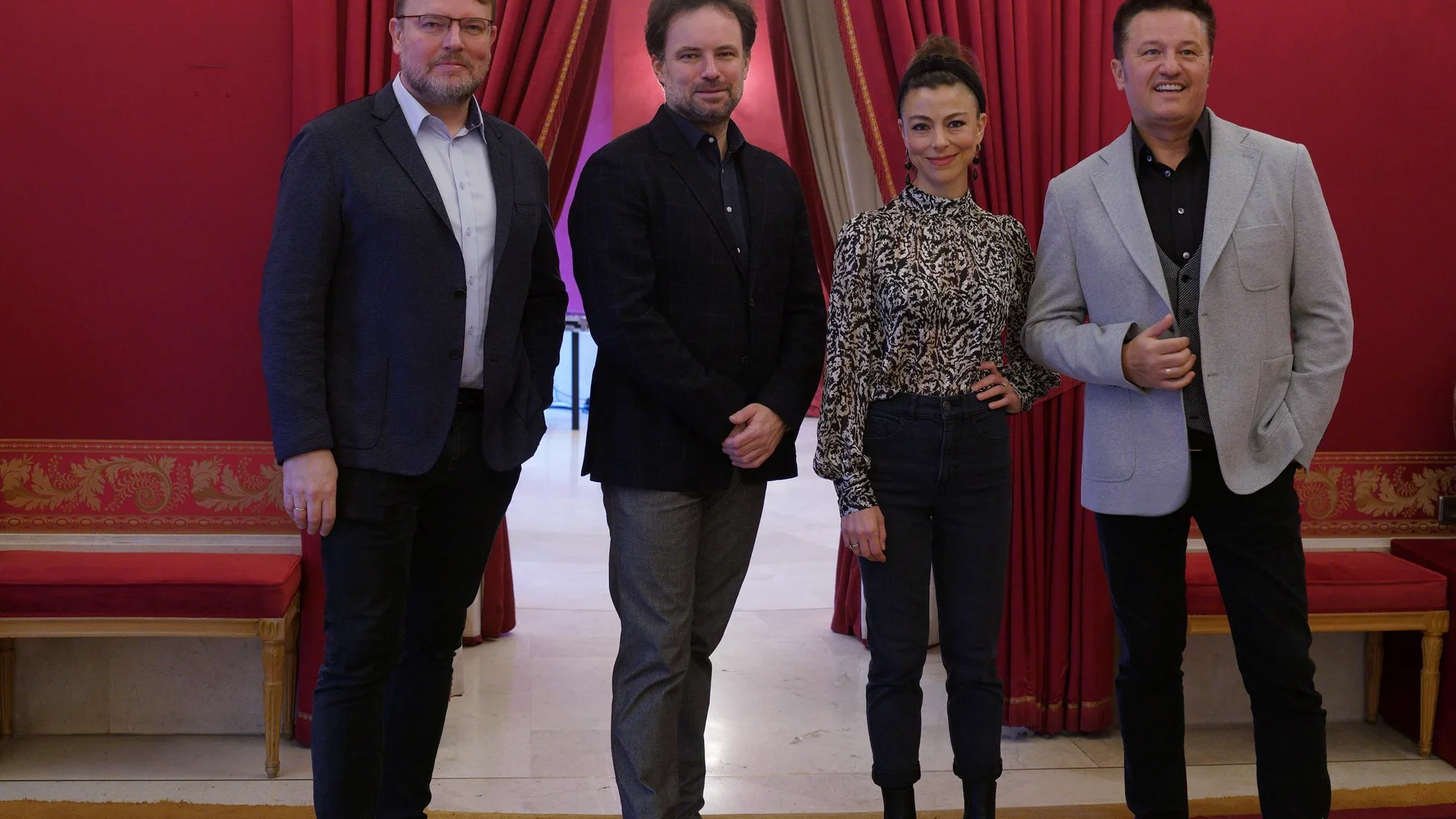 Tomasz Konieczny, (bajo barítono, Janusz); Łukasz Borowicz, director musical; Corinne Winters (soprano, Halka); Piotr Beczała (tenor, Jontek)