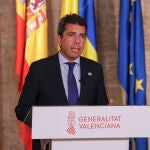 Carlos Mazón ha emitido una declaración institucional para valorar el acuerdo de Junts y el PSOE