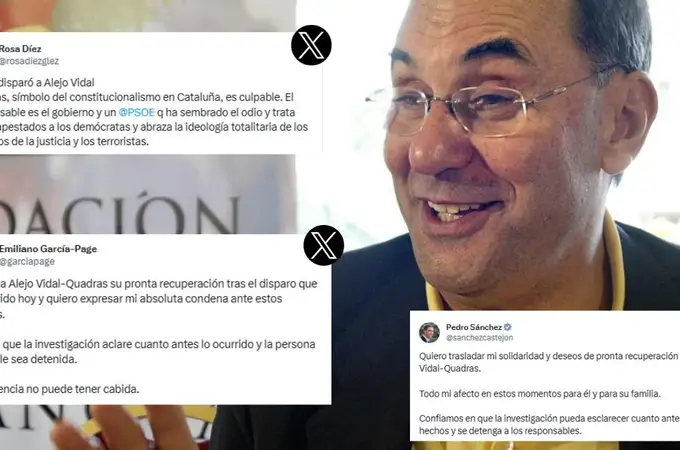 Todas las reacciones del disparo al político Alejo Vidal-Quadras